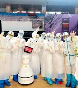 機(jī)器人+觸控一體機(jī)，助力醫(yī)療“零接觸”場(chǎng)景應(yīng)用！