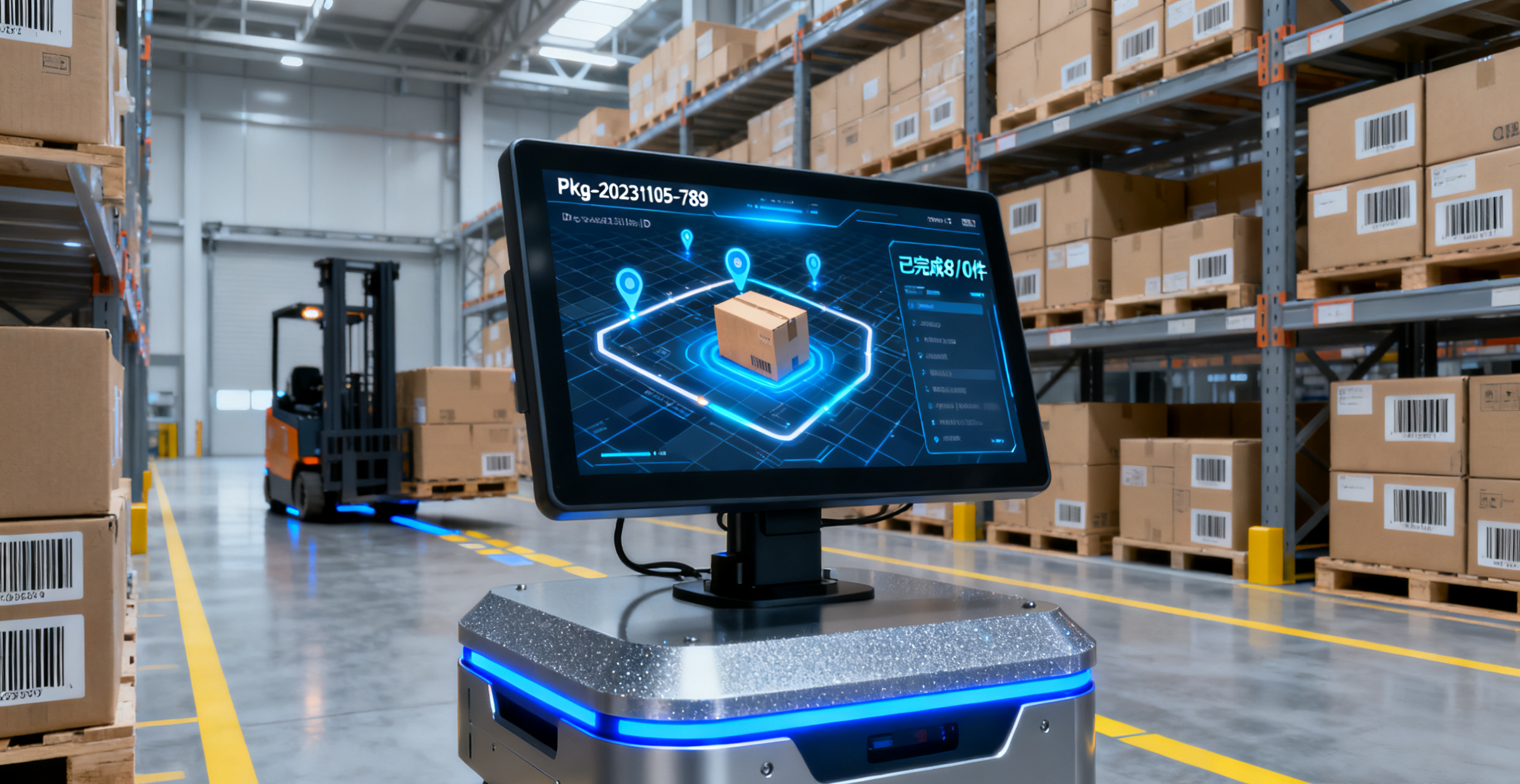 工業(yè)顯示器在智慧配送設備配套中的應用